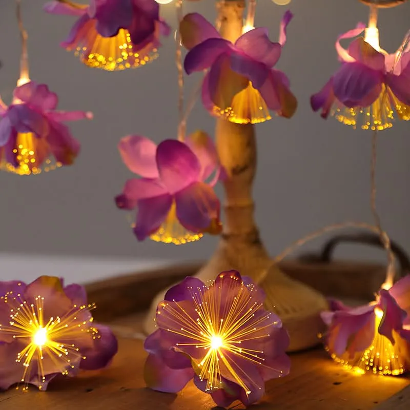 Whimsical Garden Fairy String Lights - 10 LED Flower-Shaped Decorative Lights