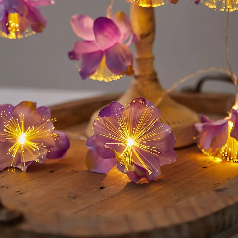 Whimsical Garden Fairy String Lights - 10 LED Flower-Shaped Decorative Lights
