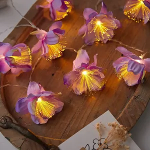 Whimsical Garden Fairy String Lights - 10 LED Flower-Shaped Decorative Lights