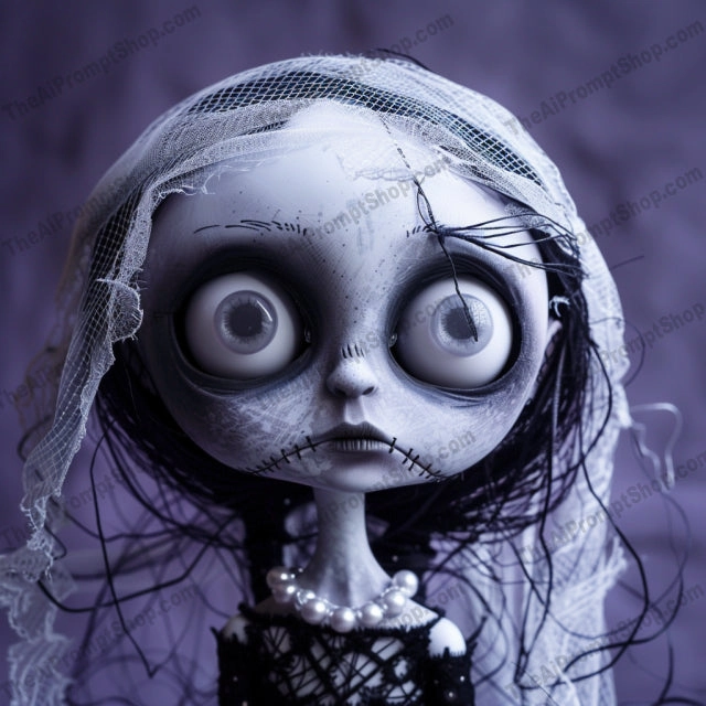 Whimsical Doll Art AI MidJourney Image Prompt, 8728