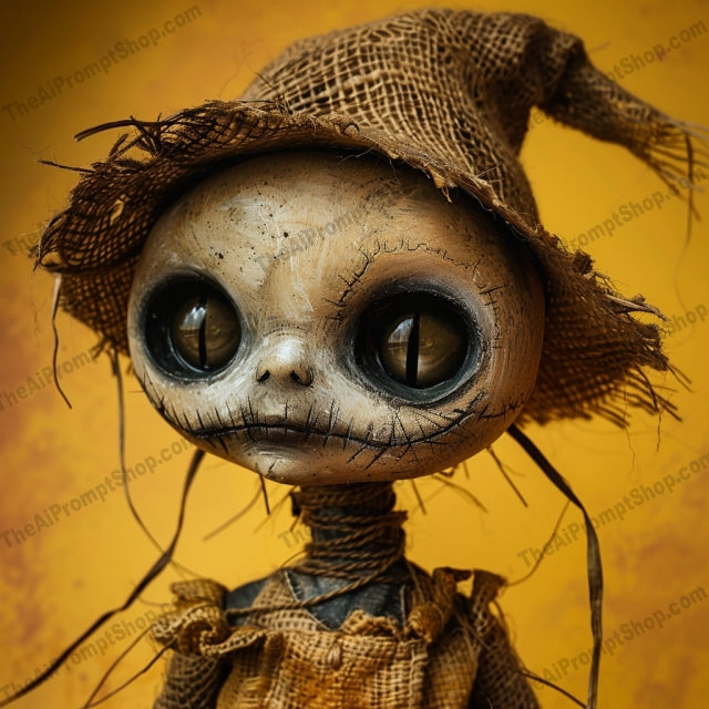 Whimsical Doll Art AI MidJourney Image Prompt, 8728