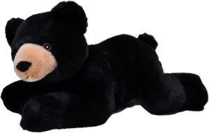Wild Republic EcoKins Black Bear Stuffed Animal 12 inch, Eco Friendly Gifts for Kids, Plush Toy, Handcrafted Using 16 Recycled Plastic Water Bottles