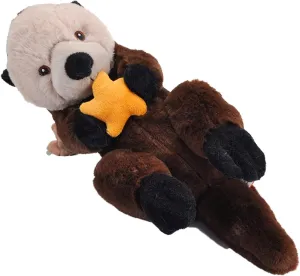 Wild Republic Ecokins, Sea Otter, Stuffed Animal, 12 inches, Gift for Kids, Plush Toy, Made from Spun Recycled Water Bottles, Eco Friendly, Child’s Room Décor