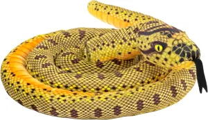 Wild Republic Snake Living Earth Anaconda, Stuffed Animal, 60 inch, Plush Toy, Fill is Spun Recycled Water Bottles