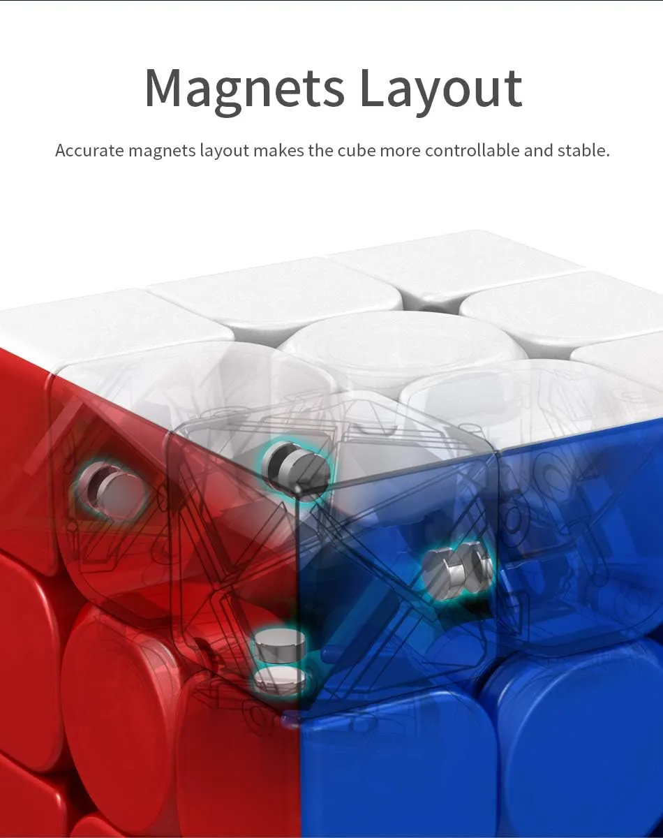 Willking Moyu Meilong 5x5 M Magnetic Speed Cube stickerless Moyu Meilong M 5x5 Puzzle Cubes 5x5x5
