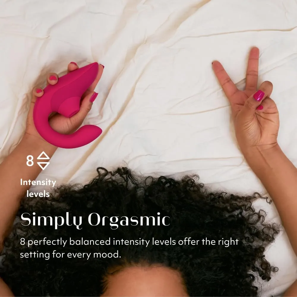 Womanizer Blend Mini Vibrator for Women | G Spot & Clitoral Stimulator Vibrating Dildo | Silicone Rabbit Vibrator Clit Sucker Adult Sex Toy for Women & Couples | Rechargeable Personal Massager | Pink