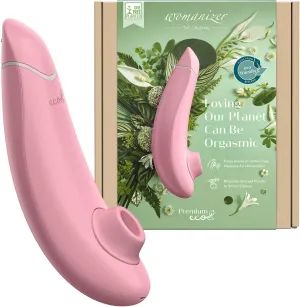 Womanizer Premium Eco Clitoris Vibrator Sex Toy | Clit Stimulator with 12 Suction Speeds | Vibrating Dildo Adult Toys for Women | Clitoral Sucker Sexual Pleasure Tools for Women | Renewable Materials