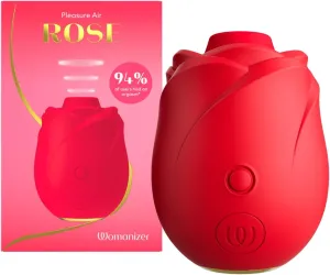 Womanizer Rose Clit Sucker Adult Sex Toys | 6 Intensity Levels & 4 Patterns | Suction Clitoris Vibrator for Woman & Couples | Vibrating Rose Toy for Women | Sucking Vibrator Clitoral Stimulator
