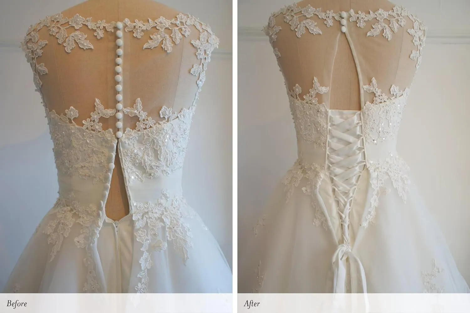Women's Corset Back Kit Satin Wedding Dress Zipper Replacement Adjustable Lace-up Fit Prom Formal Dress