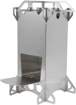 Wood Burning Stove, Stainless Steel Stove Camping Stove with Lightweight for Hiking Picnic