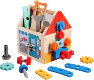Wooden Kids Tool Set Montessori Toys for 3 4 5 Year Old Boy,Toddler Educational Toys Tool Bench Pretend Play Construction Learning Toys for Toddler Birthday Gifts