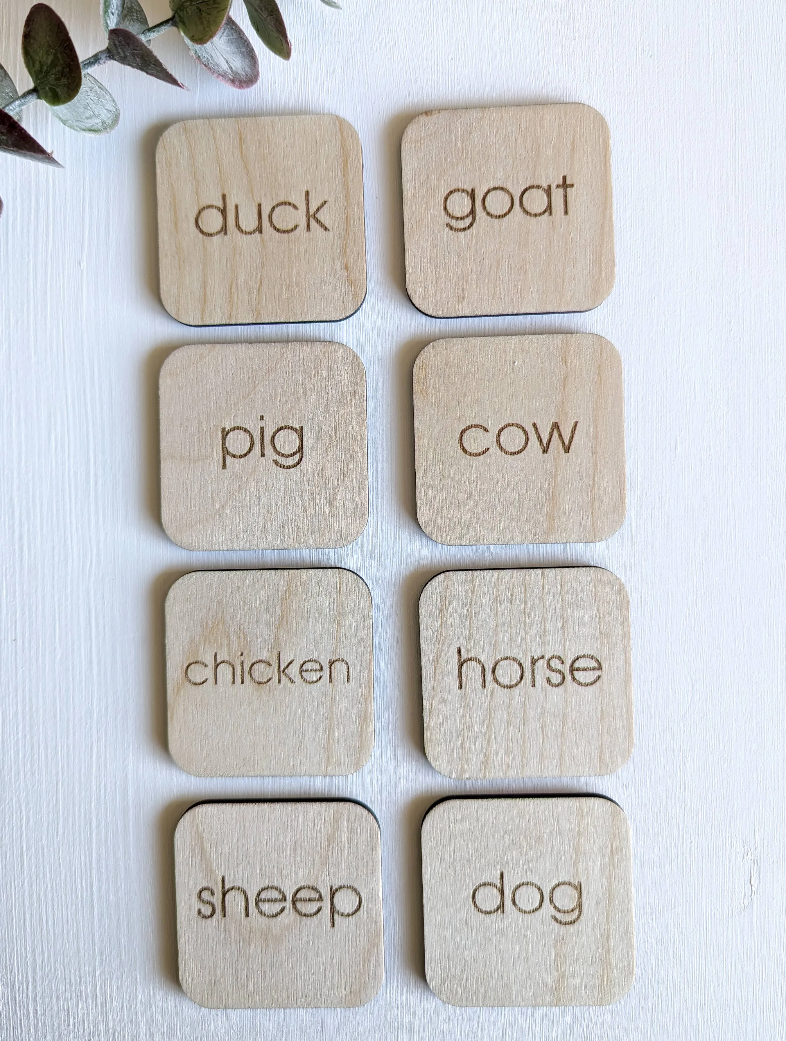 Wooden Matching Memory Set | Farm🍁
