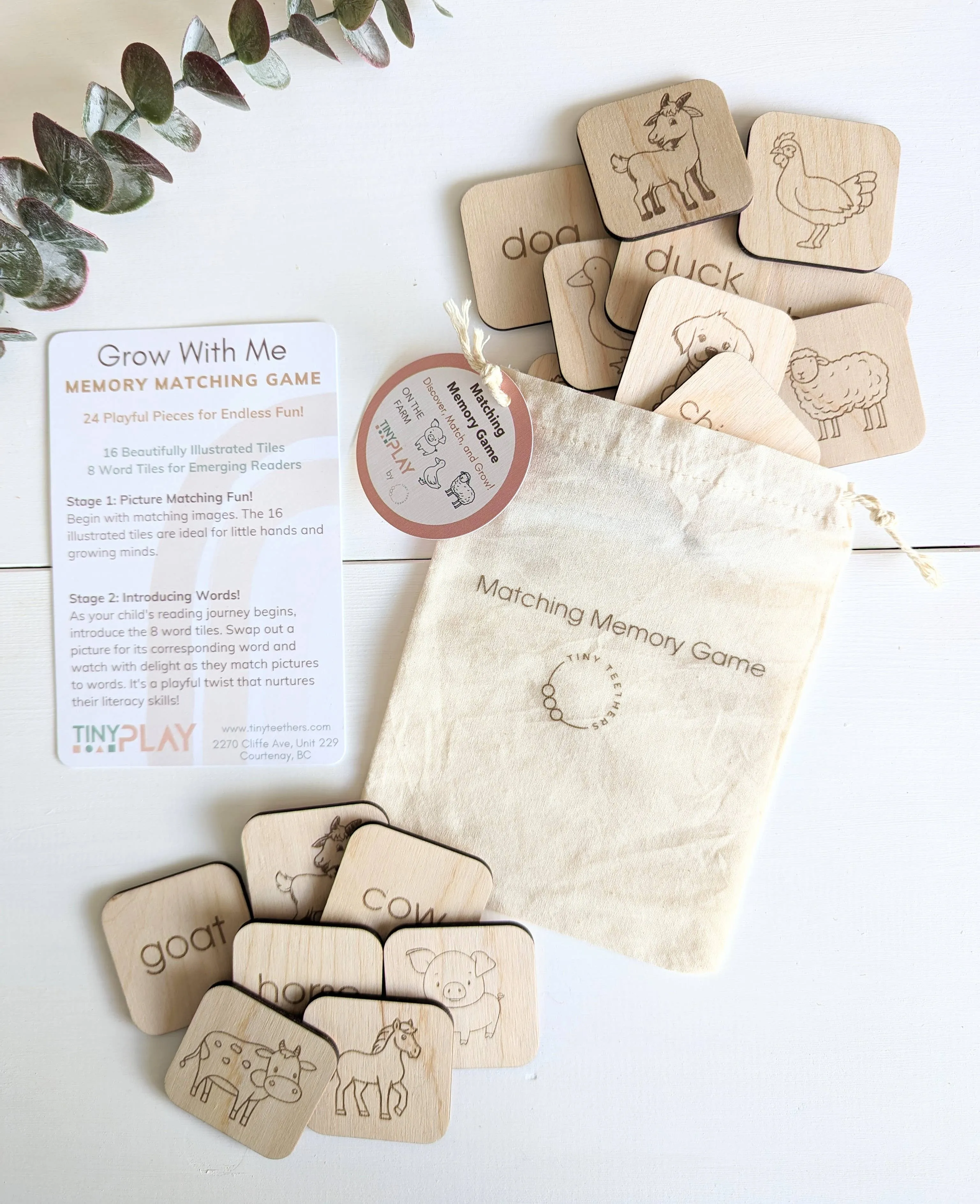 Wooden Matching Memory Set | Farm🍁