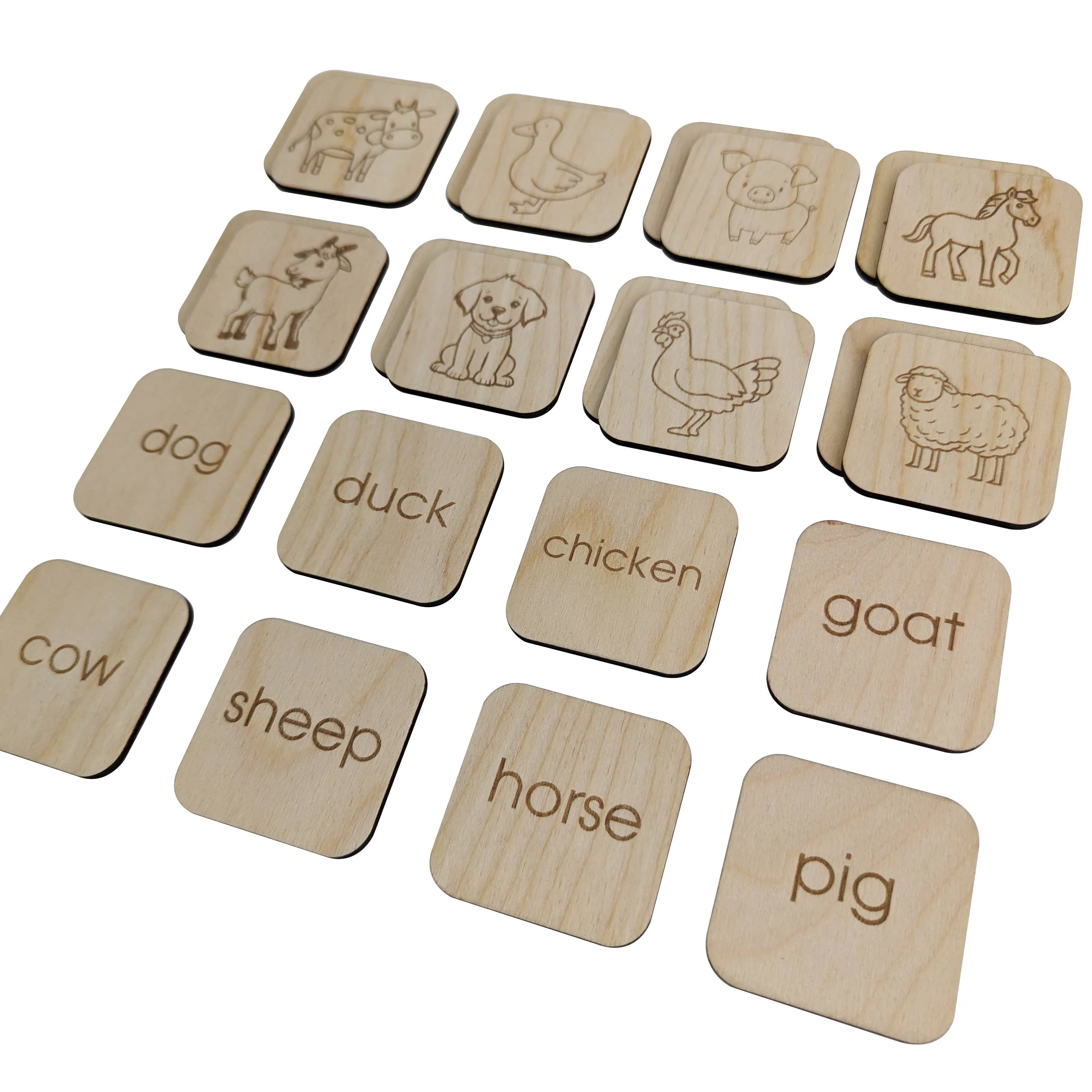 Wooden Matching Memory Set | Farm🍁
