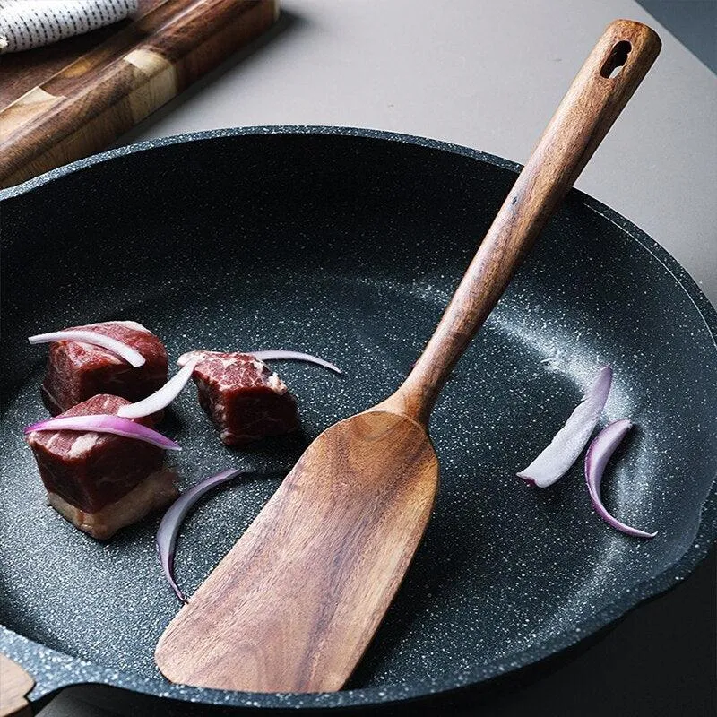 Wooden Spatula 2 Pcs Set