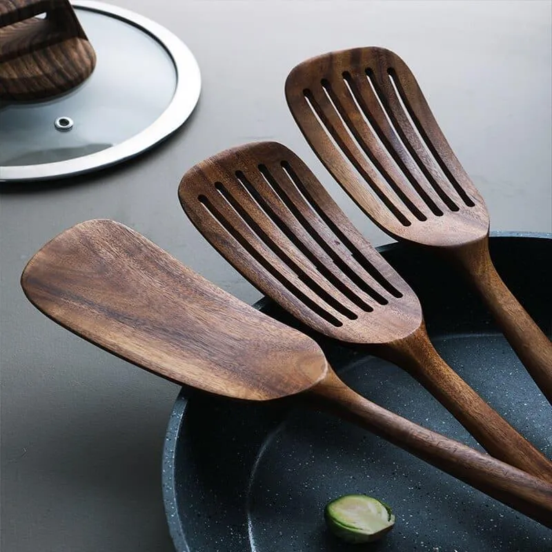 Wooden Spatula 2 Pcs Set