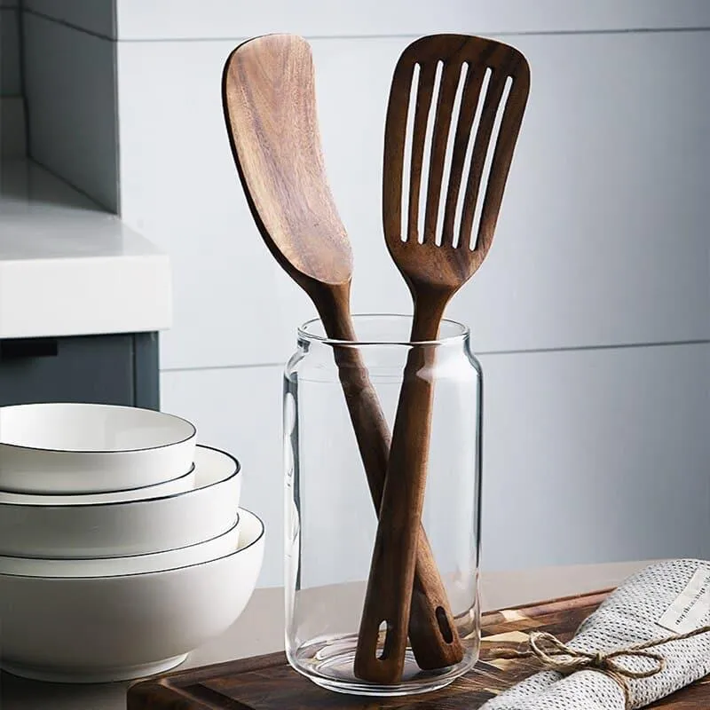 Wooden Spatula 2 Pcs Set