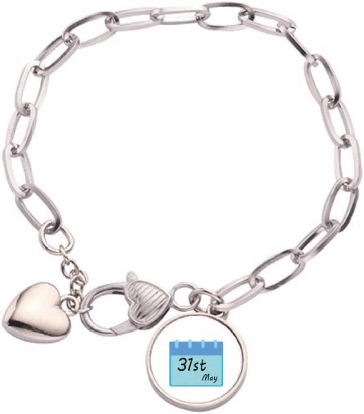 World No Tobacco Day Healthy Body Heart Chain Bracelet Jewelry Charm Fashion
