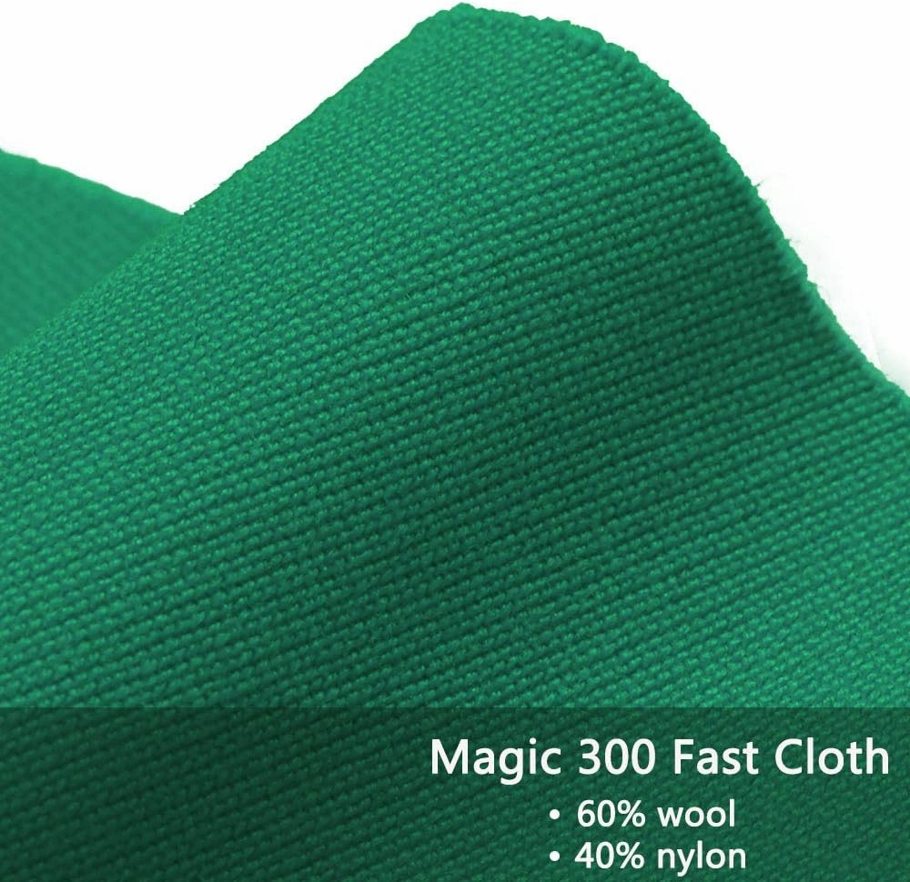 Worsted Blend Billiard Cloth Pool Table Felt Fast Speed for 7' 8' 9' Pool Table Pre Cut Bed & Rails