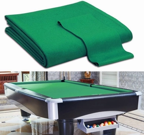 Worsted Blend Billiard Cloth Pool Table Felt Fast Speed for 7' 8' 9' Pool Table Pre Cut Bed & Rails