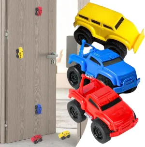 Yearpilrim Magnetic Wall Climbing Toy Car - Magnetic Anti-Gravity Wall-Climbing Toy Car, Portable Mini Magnetic Wall Climbing Cars, Cars That Drive on Walls and Ceiling (3Pcs)