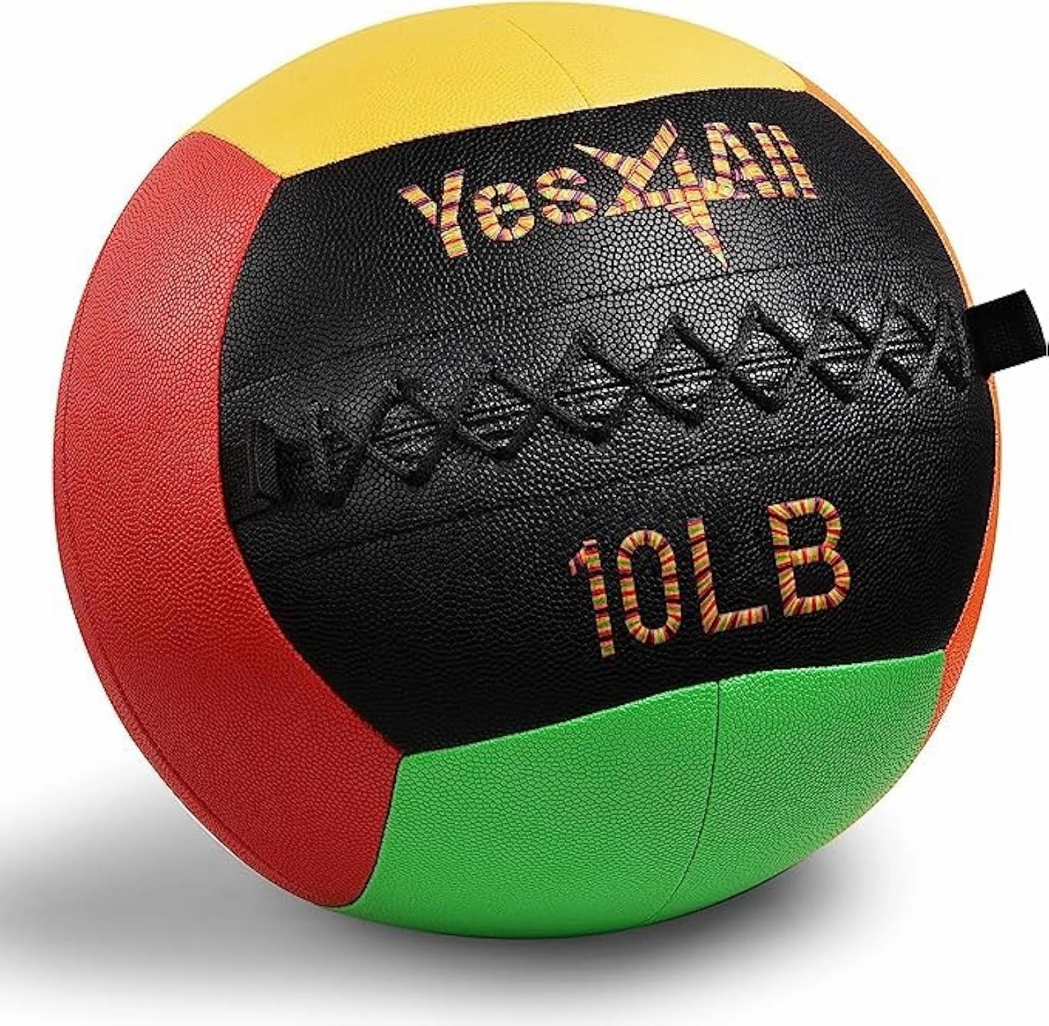 Yes4All Wall Ball, Soft Leather Weighted Iron Sand Ball for Dynamic Multifunctional Exercise, 6 LB - 30 LB