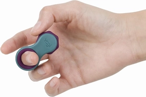 Yogi Fidget Toy - Patented Fidget Spinner, Quiet Fidget Toys Adults and Kids Love. Best Stress Relief Sensory Tool for Anxiety, ADHD, and Autism. Includes Five Finger Fit Rings- Aurora