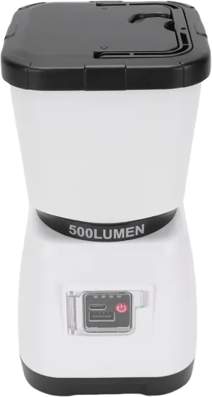 Yoidesu LED Camping Lantern Rechargeable, 6000mAh Power Bank, Dual Light Source Adjustable Brightness, IPX4 Water Proof, Tent Lights Hurricane Emergency, Hiking, Power Outages