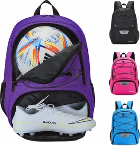 Youth Soccer Bag-Soccer Backpack&Backpack for Football Basketball,with Ball Compartment Separate Cleat Package