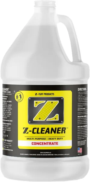 Z-TUFF PRODUCTS Cleaner Boat Vinyl Cleaner, Dirt, Grime and Water Spot Remover, Heavy-Duty Concentrated Multi-Purpose Cleaner for Boat, RV, Home, and Golf Carts – Nonflammable, 1 Gallon Concentrate