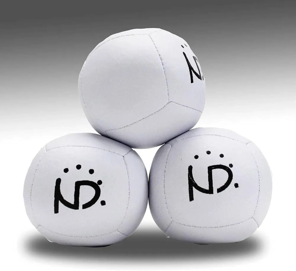 Zeekio Niels Duinker Signature Juggling Ball Set- 160g Each - Set of 3 (White)