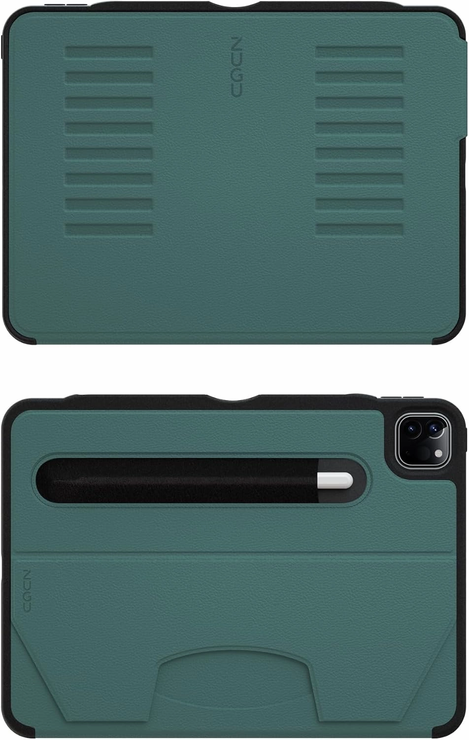 ZUGU Case for iPad Pro 11 (M4) 2024, Slim Protective Cover with Apple Pencil Holder, Auto Wake/Sleep, Multiple Viewing Angles, iPad Pro 11 Inch Case, Sturdy & Durable Phone Cover, Pine