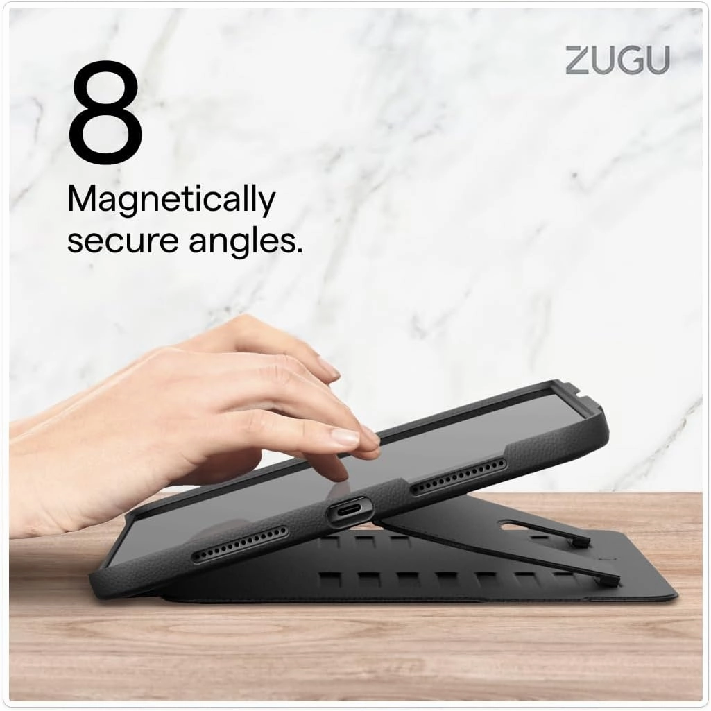 Zugu Case for iPad Pro 11 (M4) 2024, Slim Protective Cover with Apple Pencil Holder, Auto Wake/Sleep, Multiple Viewing Angles, iPad Pro 11 Inch Cover, Phone Protector, Berry Purple