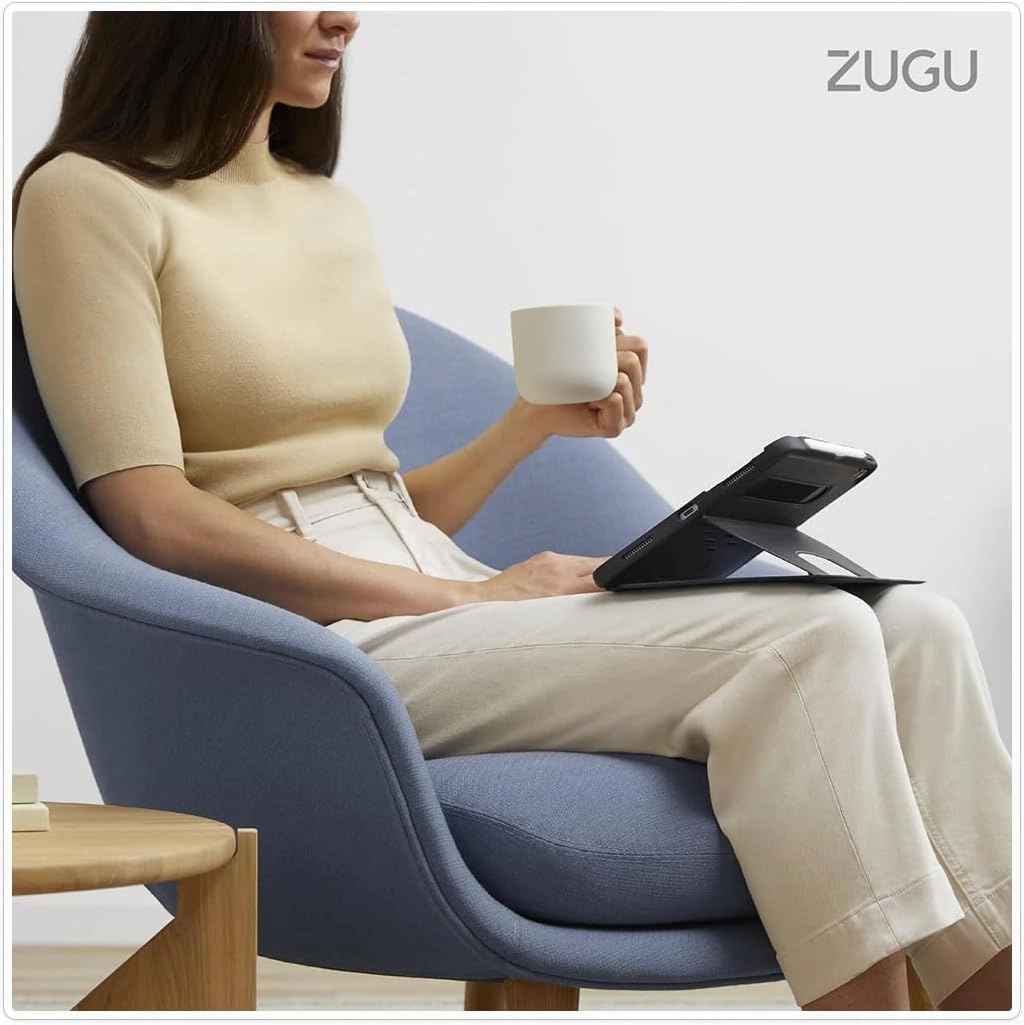 Zugu Case for iPad Pro 11 (M4) 2024, Slim Protective Cover with Apple Pencil Holder, Auto Wake/Sleep, Multiple Viewing Angles, iPad Pro 11 Inch Cover, Phone Protector, Berry Purple