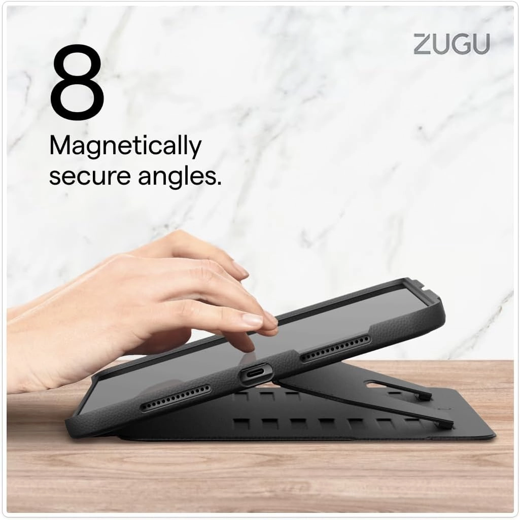 Zugu Case for iPad Pro 11 (M4) 2024, Slim Protective Cover with Apple Pencil Holder, Auto Wake/Sleep, Multiple Viewing Angles, iPad Pro 11 Inch Cover, Phone Protector, Desert Rose