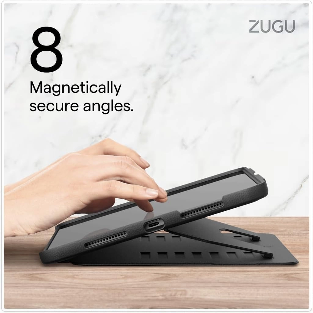 Zugu Case for iPad Pro 11 (M4) 2024, Slim Protective Cover with Apple Pencil Holder, Auto Wake/Sleep, Multiple Viewing Angles, iPad Pro 11 Inch Cover, Phone Protector, Slate Blue