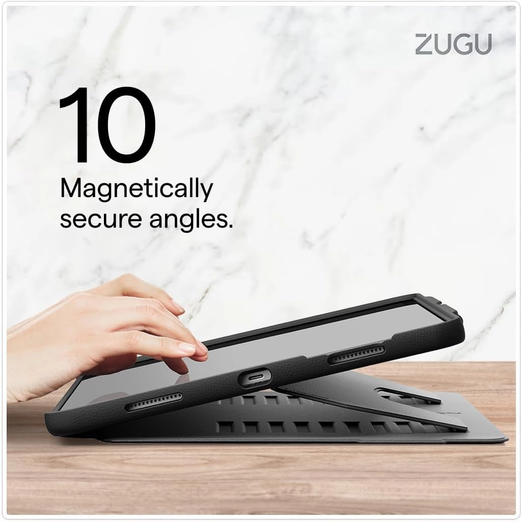 Zugu Case for iPad Pro 13 (M4) 2024, Slim Protective Cover with Apple Pencil Holder, Auto Wake/Sleep, Multiple Viewing Angles, iPad Pro 13 Inch Cover, Phone Protectors, Desert Rose