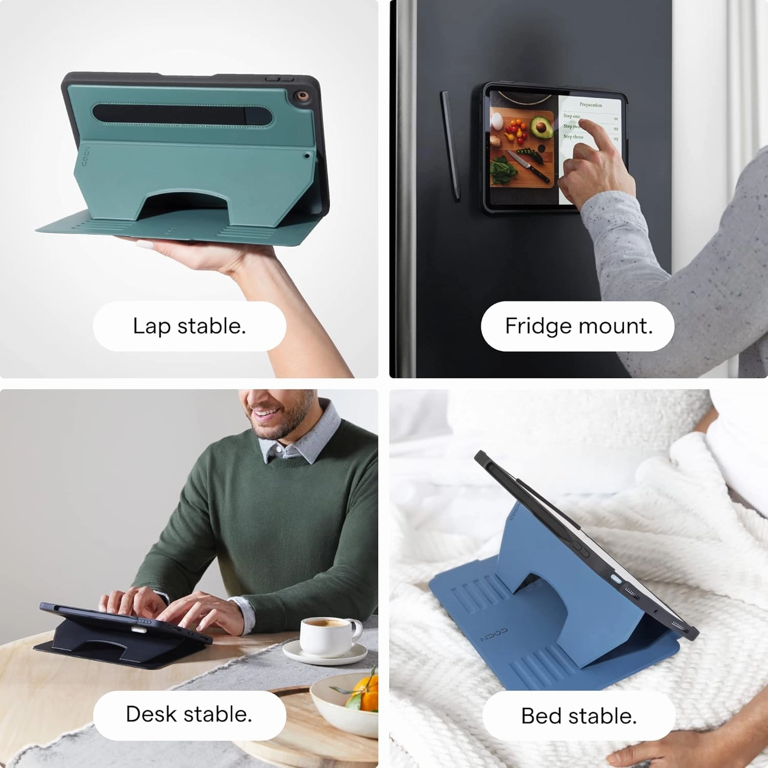 ZUGU Case iPad Pro 11 Inch Case, 1st/2nd/3rd/4th Generation 2018/2020/2021/2022, Slim Protective Cover, Wireless Apple Pencil Charging, Convenient Magnetic Stand. Sleep/Wake Cover, Stealth Black