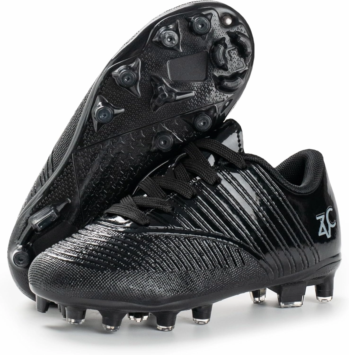 ZVC Kids Soccer Cleats Boys Girls Soccer Shoes Outdoor Firm Ground Youth Football Cleats (Little Kid/Big Kid)